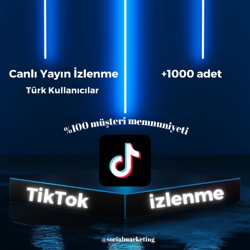  TikTok Canlı Yayın İzlenme  60 Dakika Yayında Kalır  Türk Kullanıcılar ??  Anlık Başlar